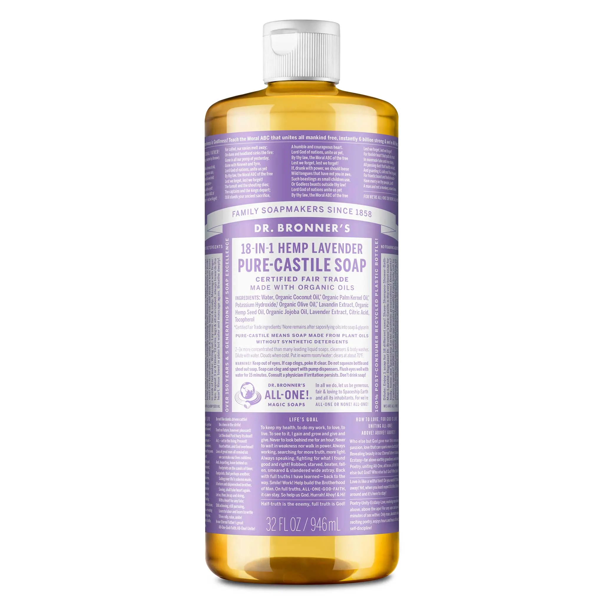 Lavender - Pure-Castile Liquid Soap
