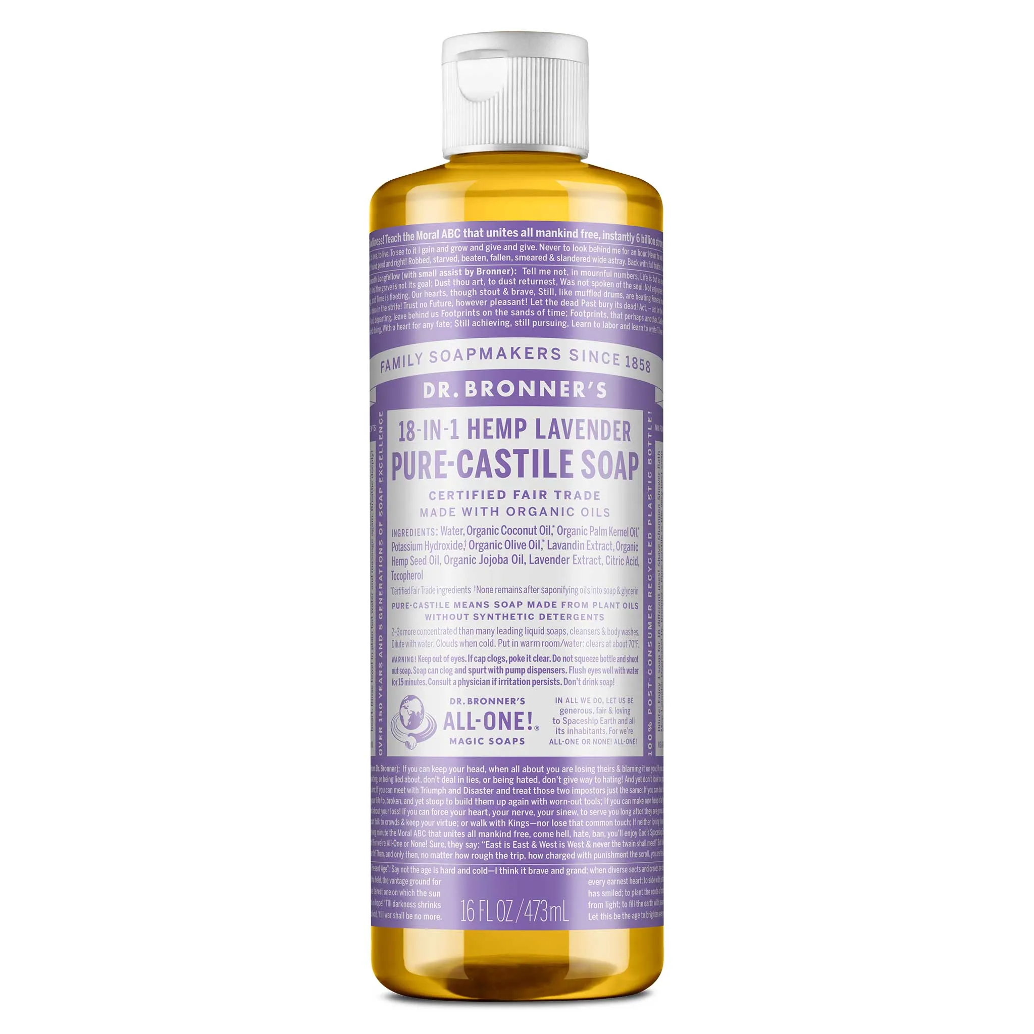 Lavender - Pure-Castile Liquid Soap
