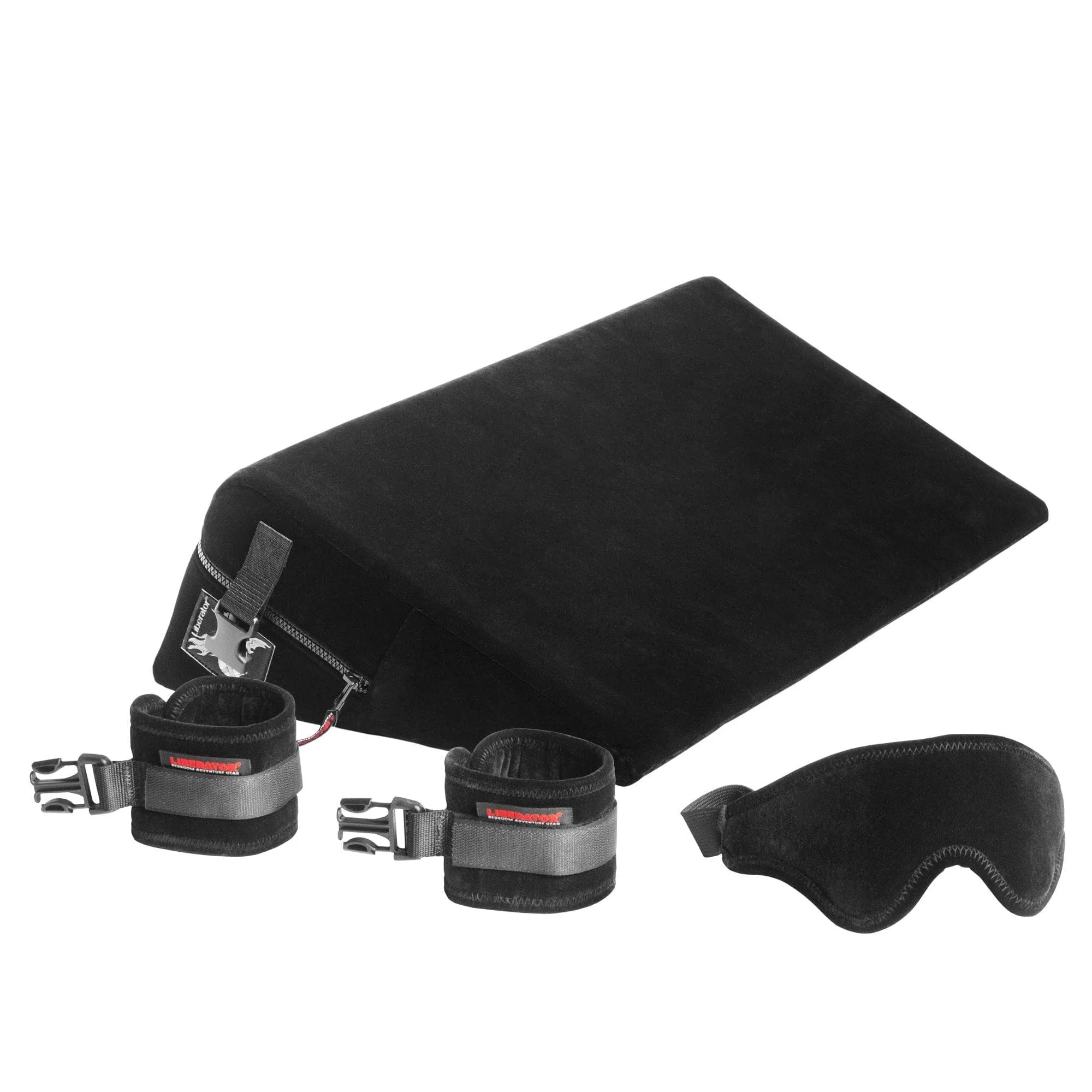 Liberator Black Label Wedge Couples Sex Position Aid with Cuffs & Restraint Attachments