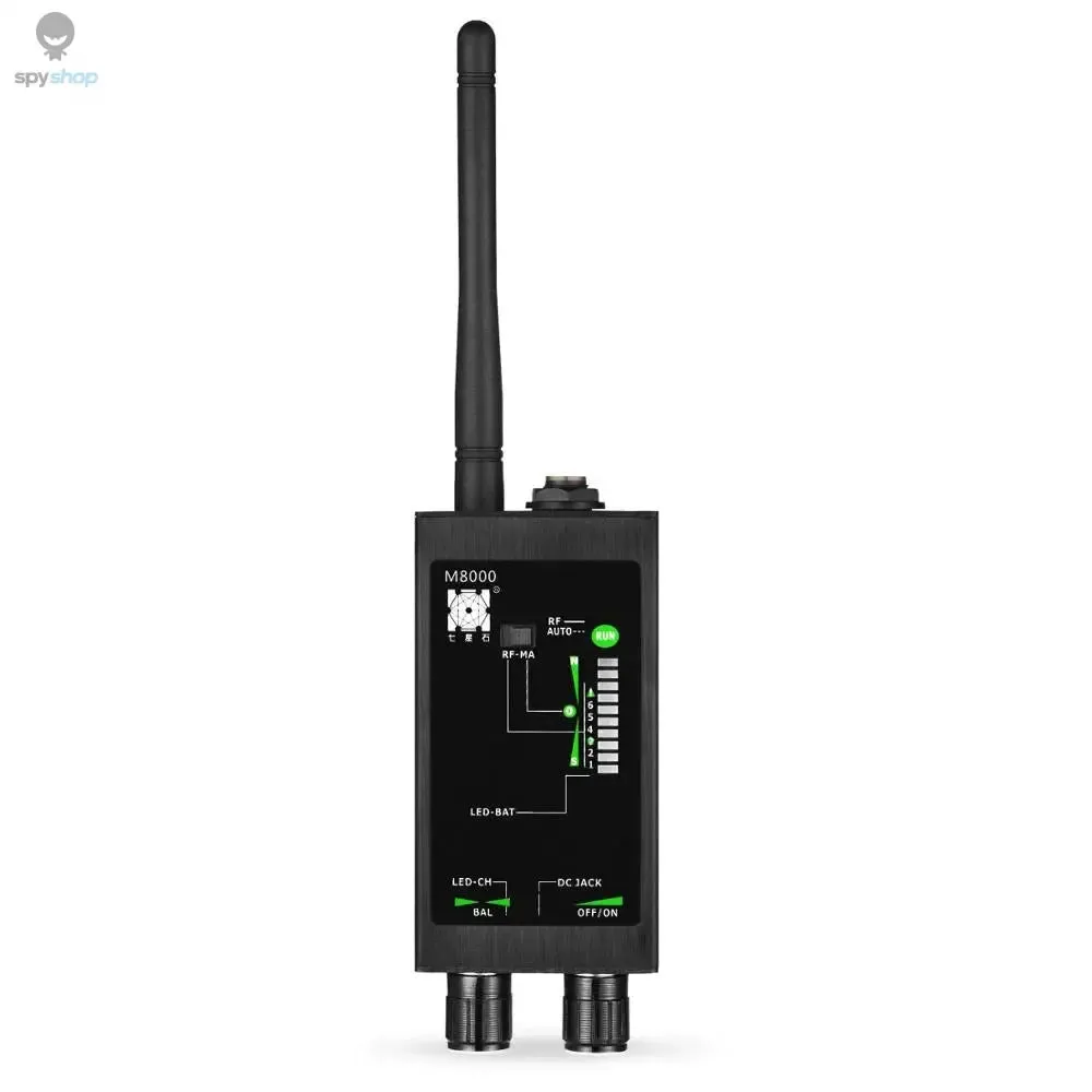 M8000 Radio Anti-Spy Detector  GSM RF Signal Auto Tracker Detectors GPS Tracker Finder Bug with Long Magnetic LED Antenna