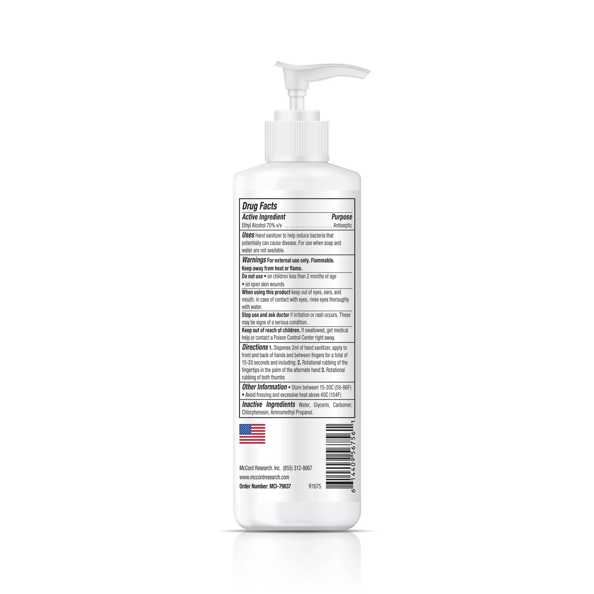 Mckesson Hand Sanitizer 8.5 oz. Ethyl Alcohol Foaming Pump Bottle