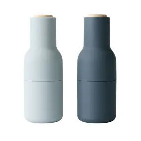 Menu 2 Pack Bottle Grinders with Beech Top Blues