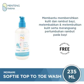 Momami Softie Top to Toe Wash 235 mL - Sabun dan Shampoo Bayi