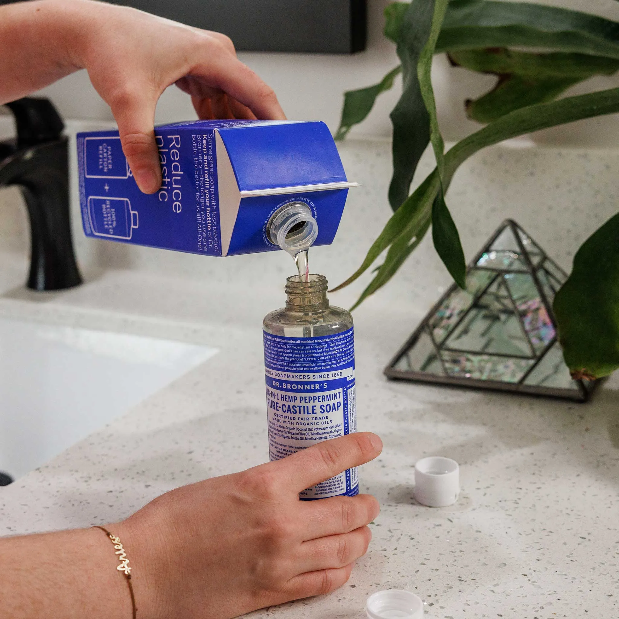 Peppermint - Pure-Castile Liquid Soap Refill