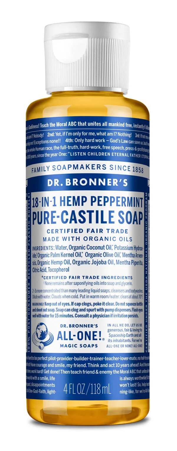 Peppermint - Pure-Castile Liquid Soap