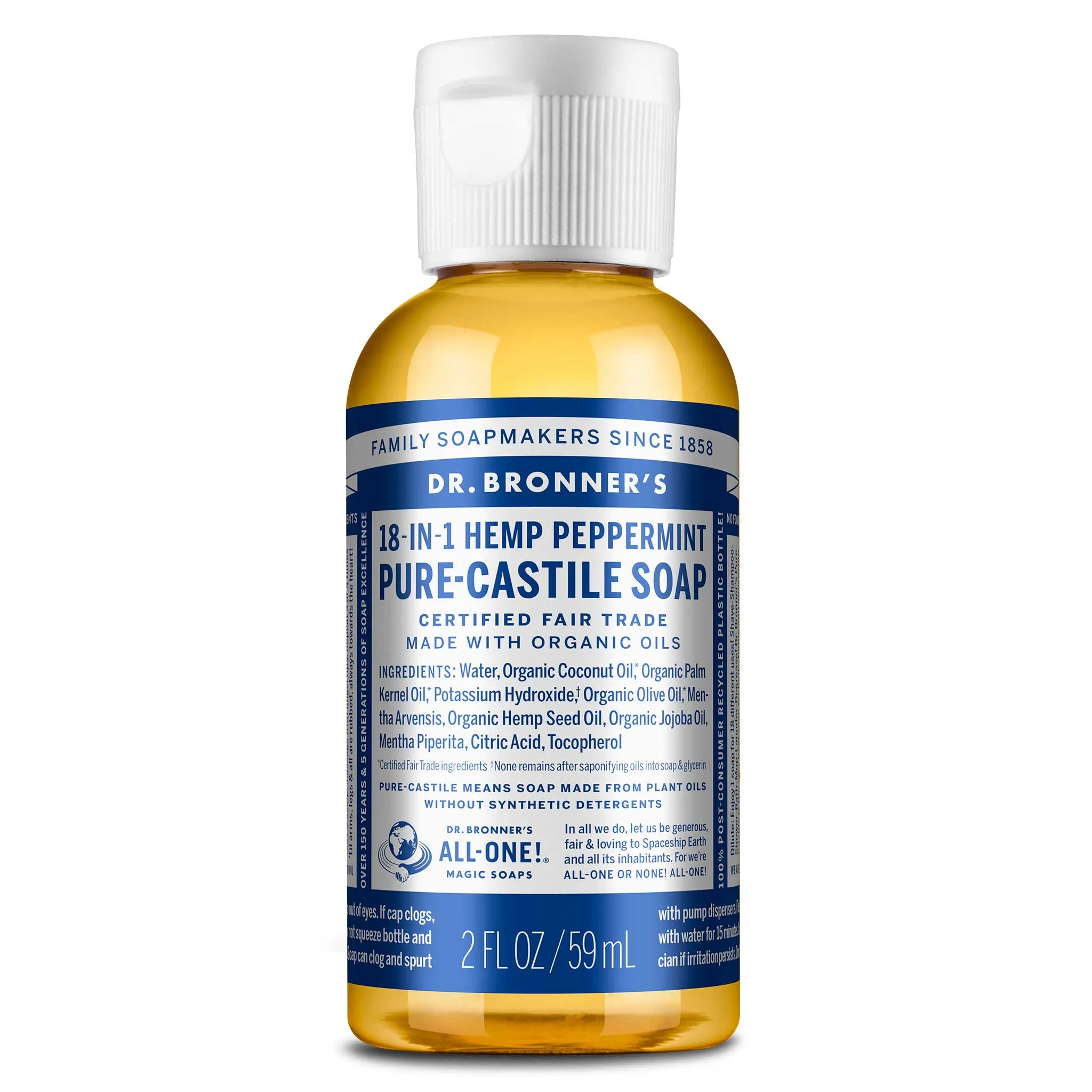 Peppermint - Pure-Castile Liquid Soap