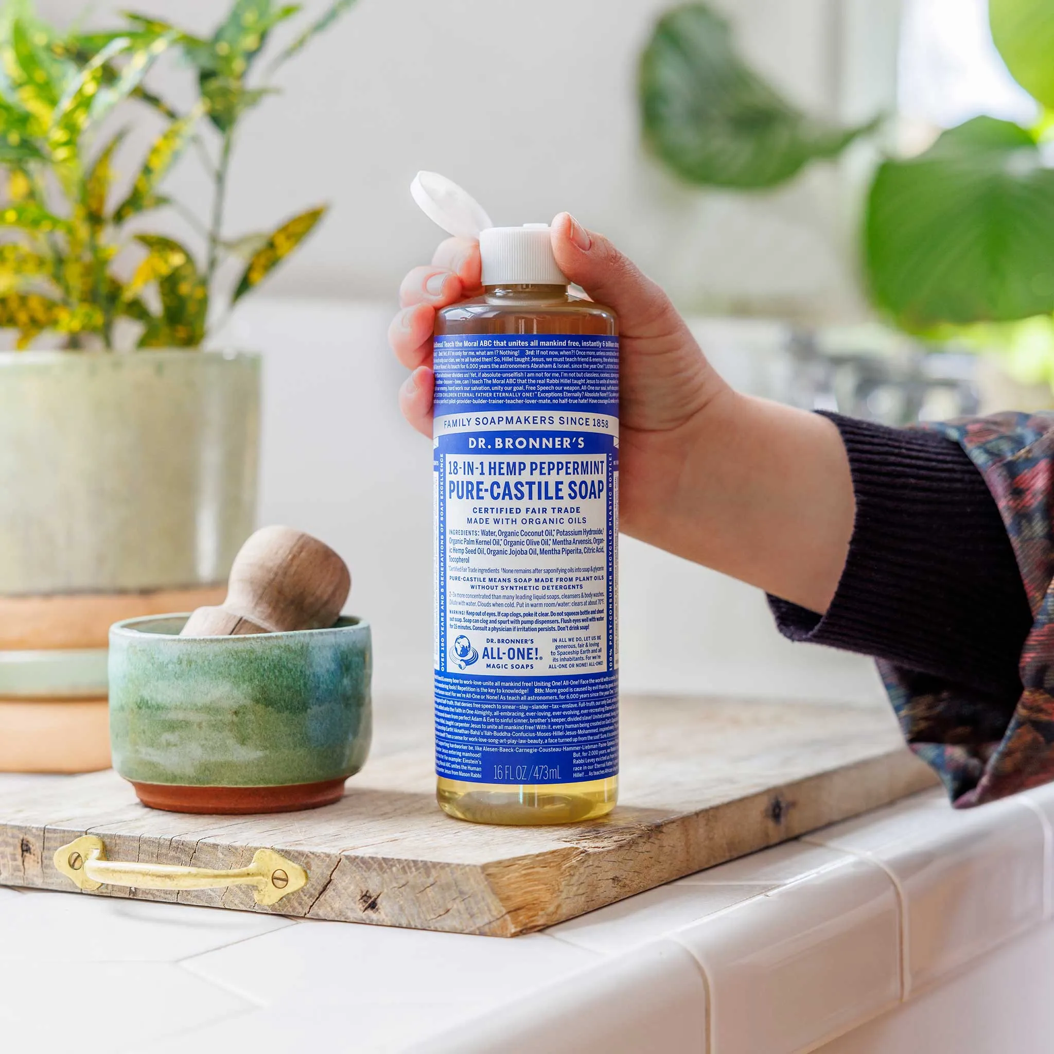 Peppermint - Pure-Castile Liquid Soap