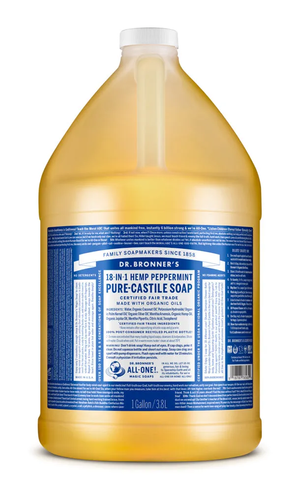 Peppermint - Pure-Castile Liquid Soap