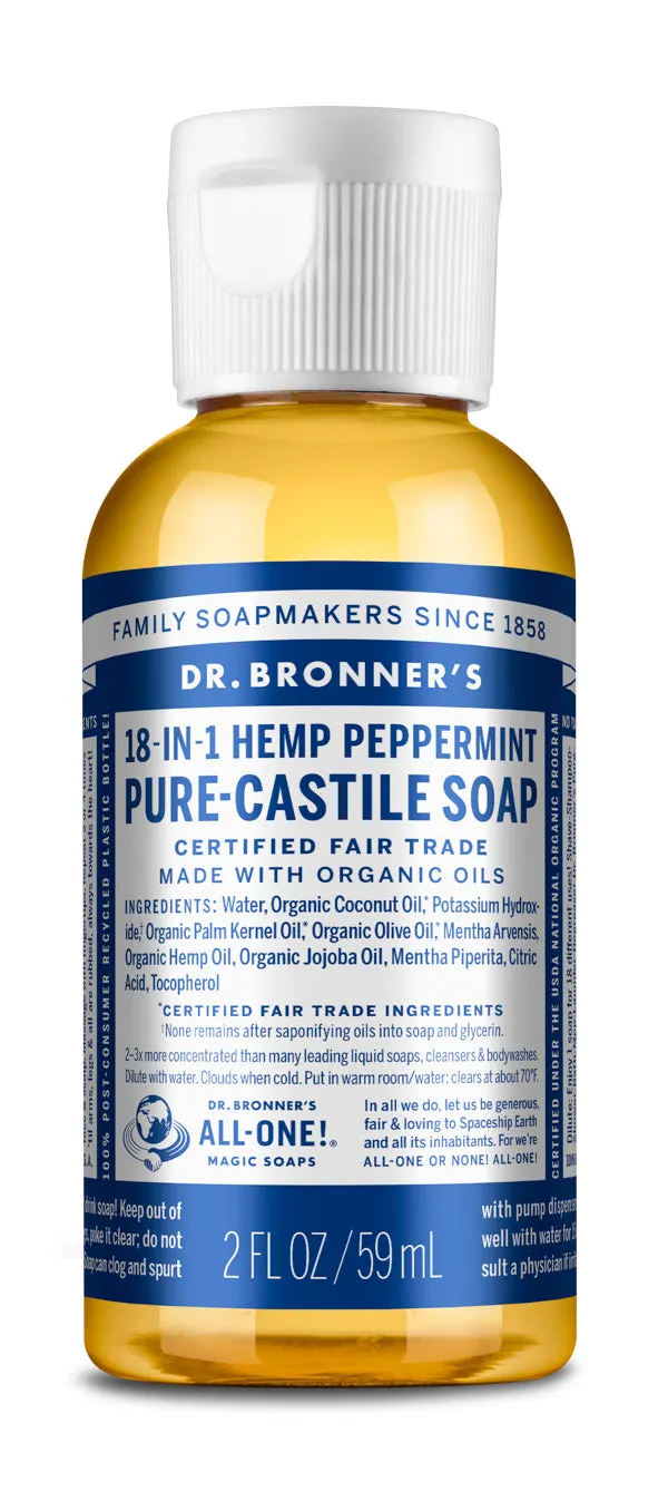 Peppermint - Pure-Castile Liquid Soap