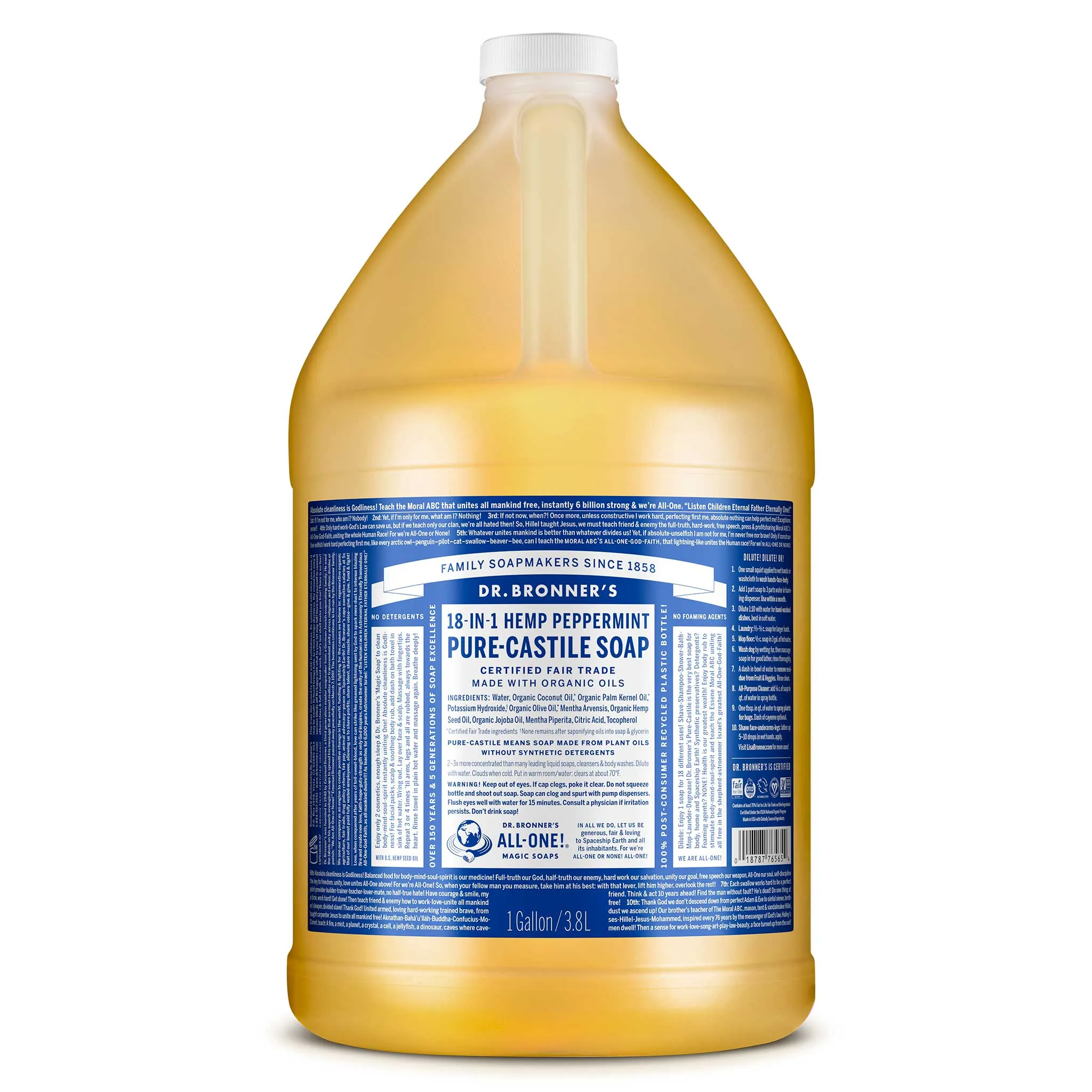 Peppermint - Pure-Castile Liquid Soap