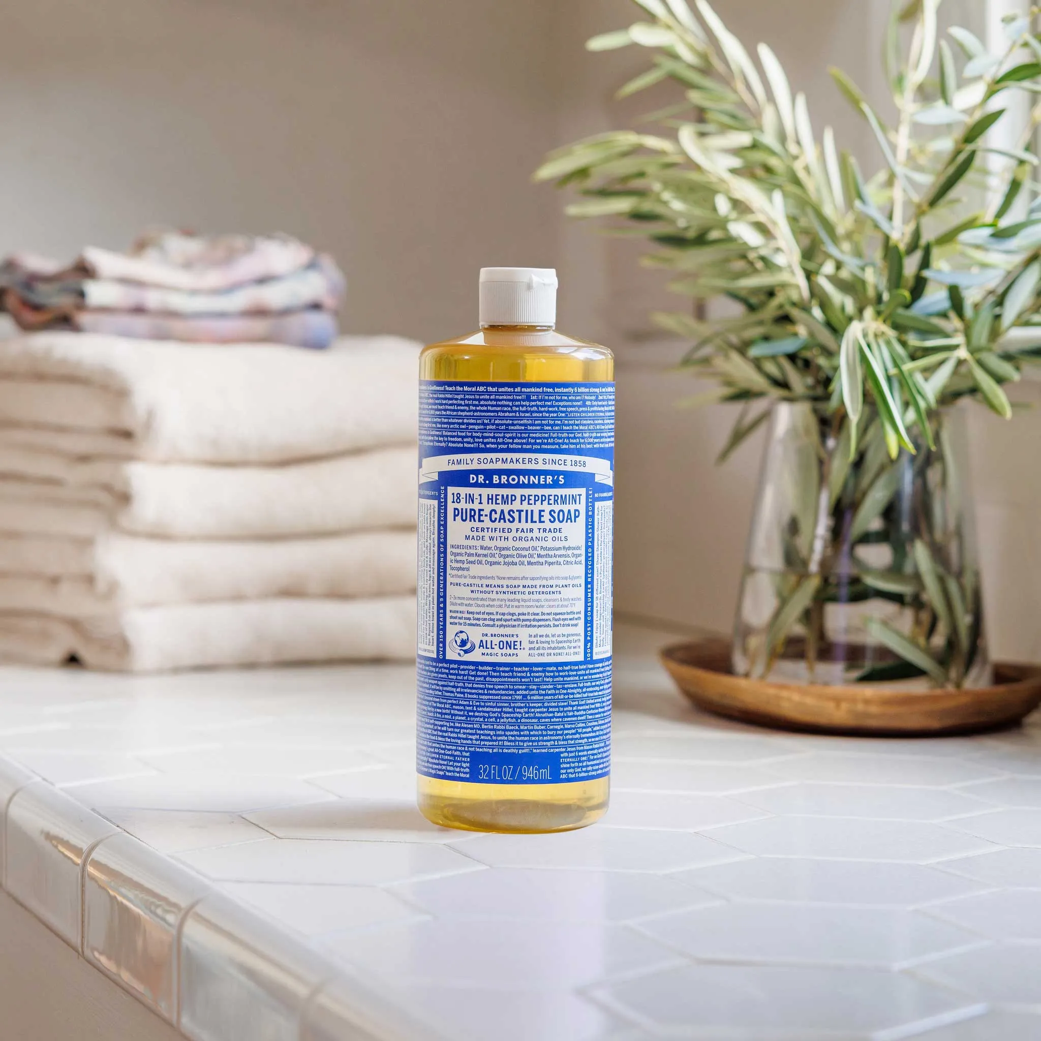 Peppermint - Pure-Castile Liquid Soap