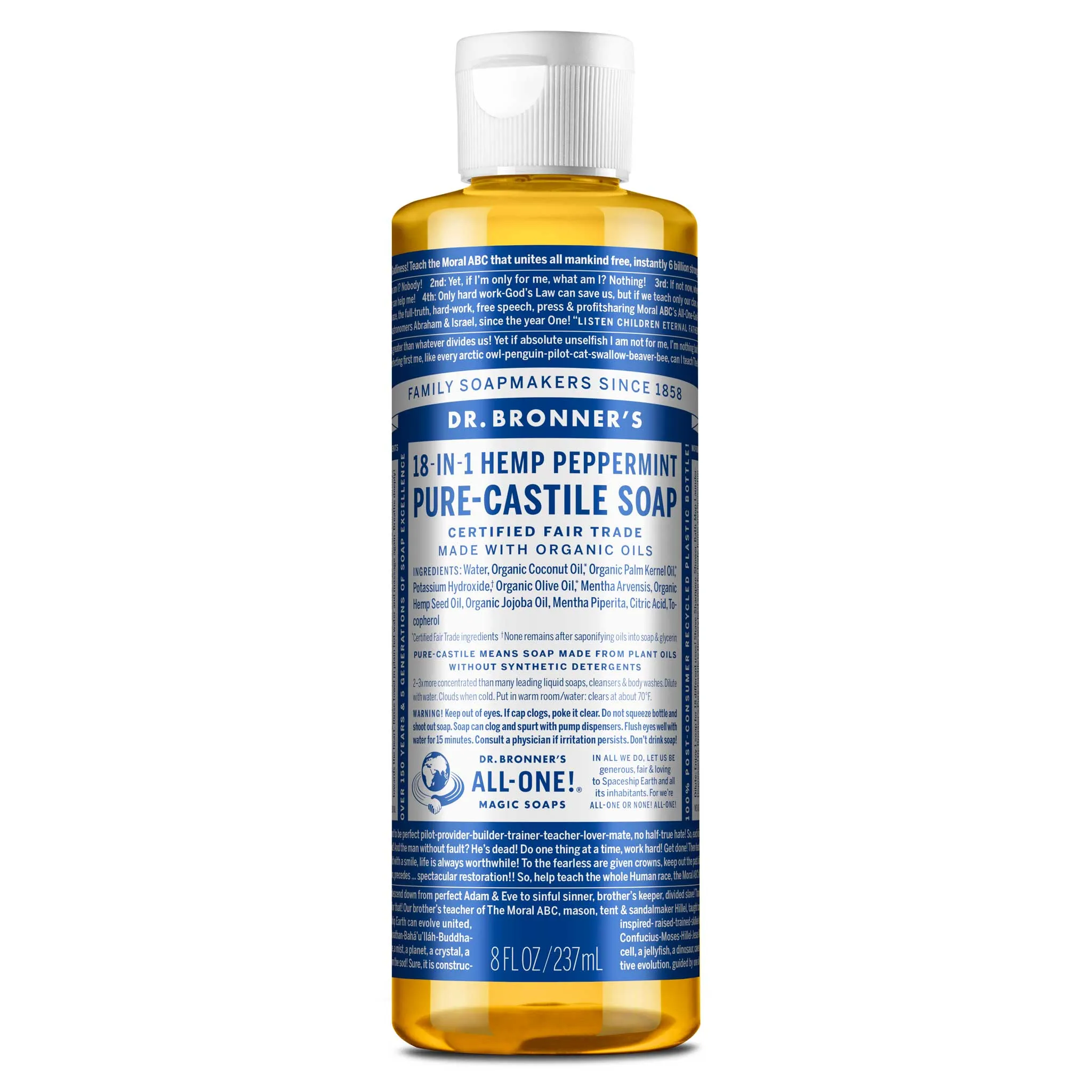 Peppermint - Pure-Castile Liquid Soap