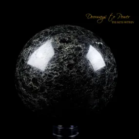 Powerful XL Black Tourmaline Protection Sphere 'Light in the Darkness'