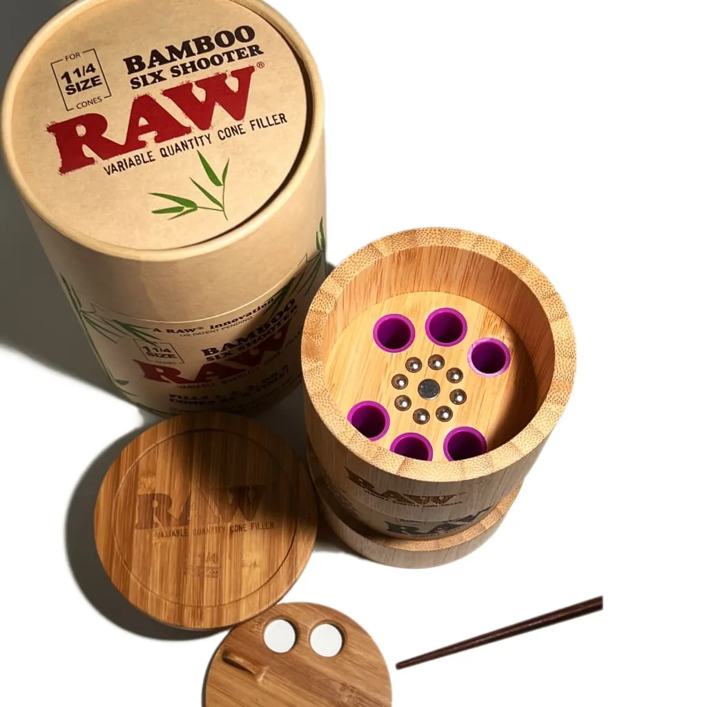 Raw Bamboo Six Shooter