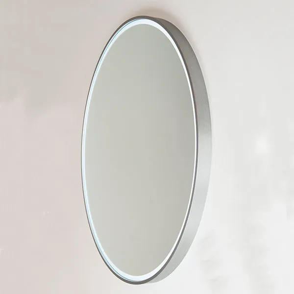 Remer Sphere 600mm-800mm LED Mirror Brushed Nickel Frame