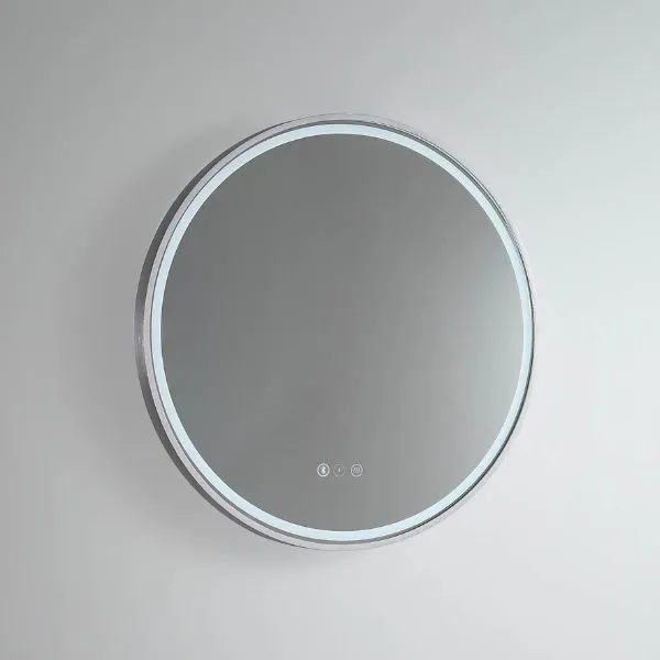 Remer Sphere 600mm-800mm LED Mirror Brushed Nickel Frame
