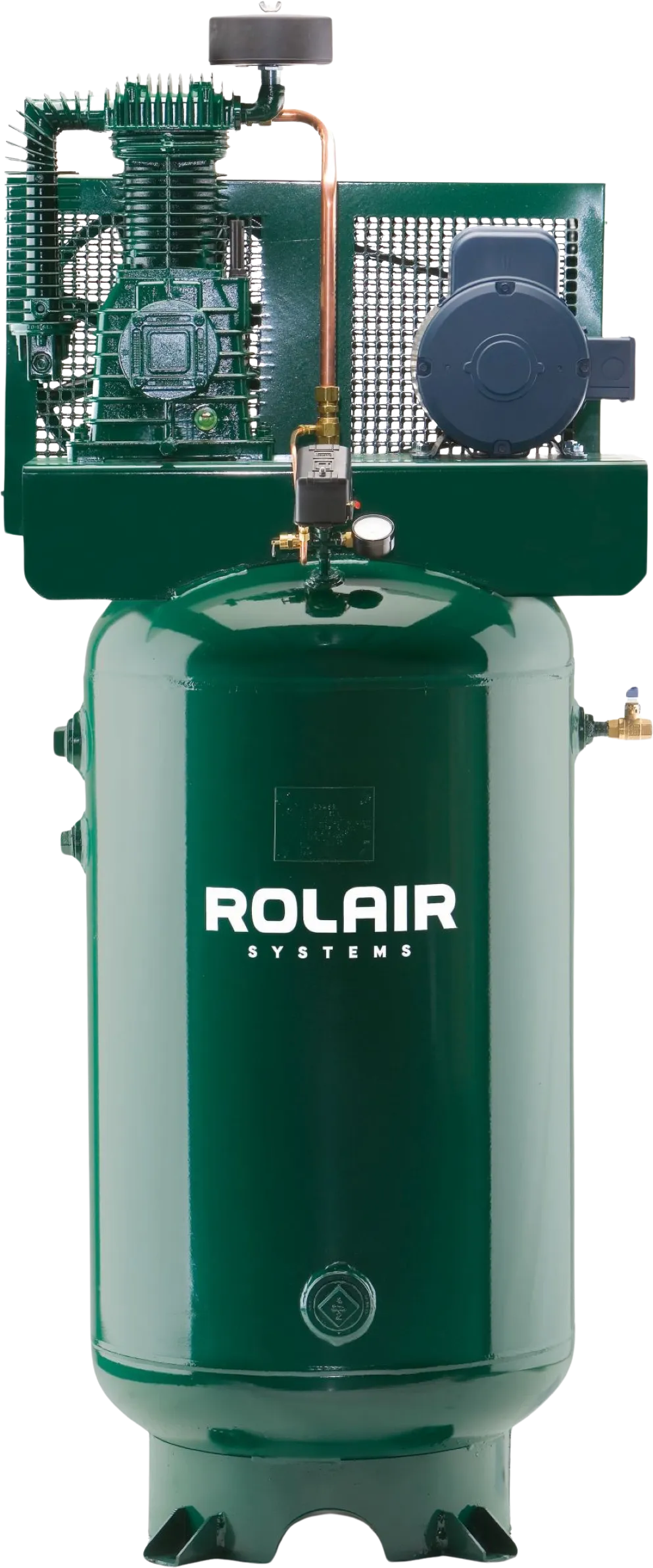 Rolair V5180K30 Air Compressor Electric 5 HP 80 gal. Two-Stage 208V or 230V 1-Phase with Magnetic Starter New