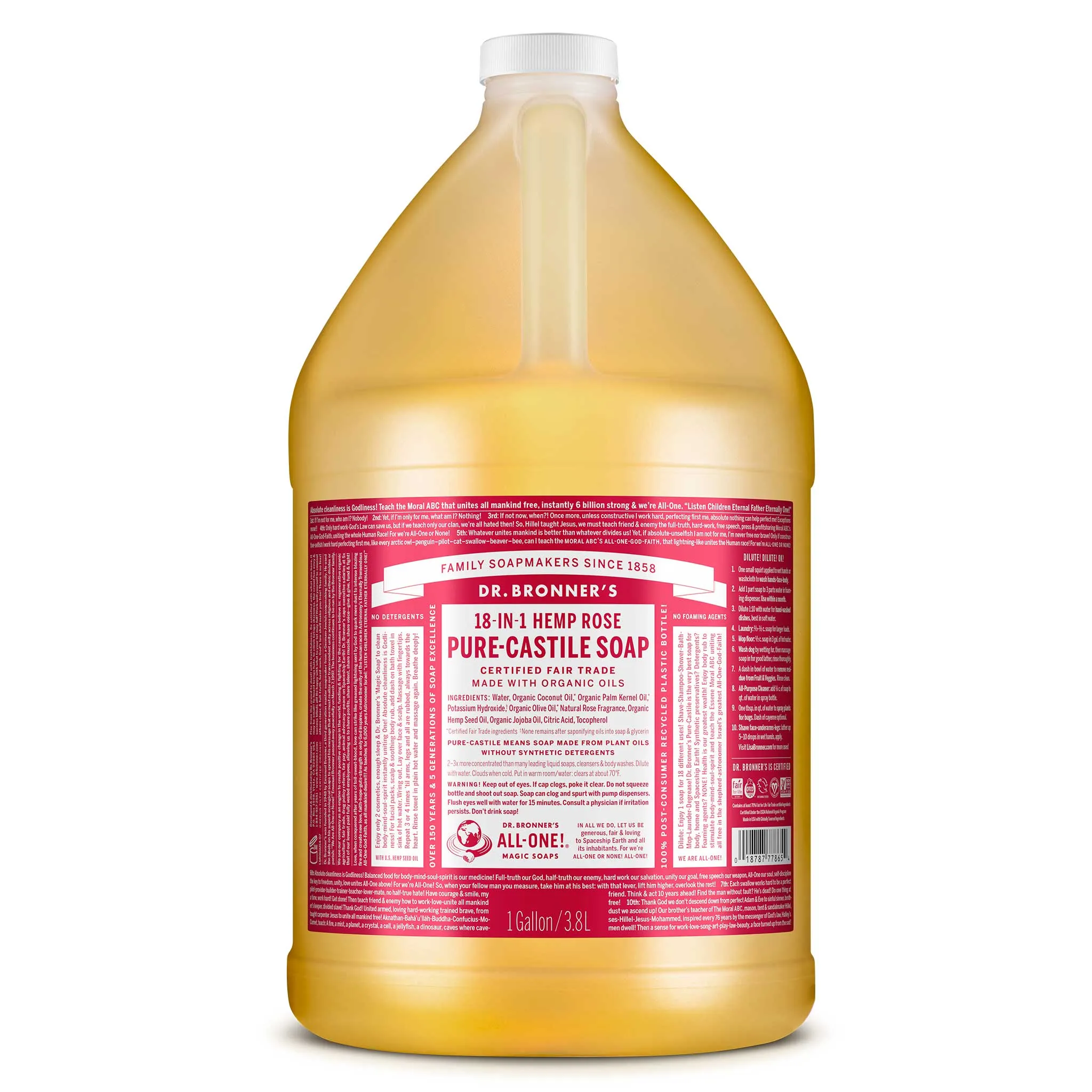 Rose - Pure-Castile Liquid Soap