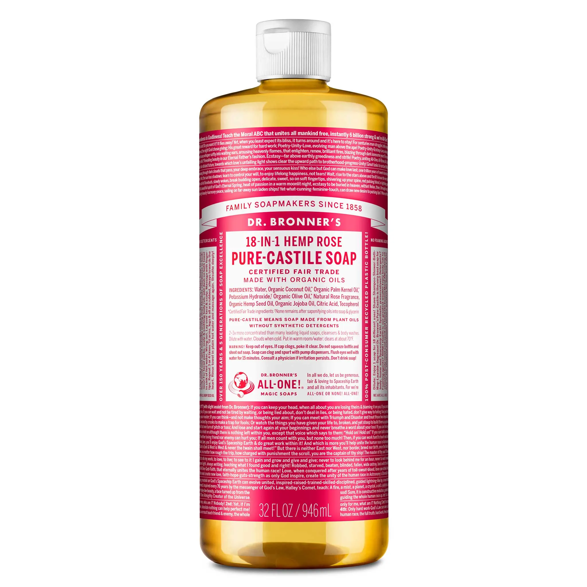 Rose - Pure-Castile Liquid Soap