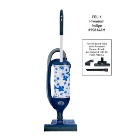 SEBO FELIX PREMIUM (Indigo) with ET-1 and parquet brush (Dark Blue)