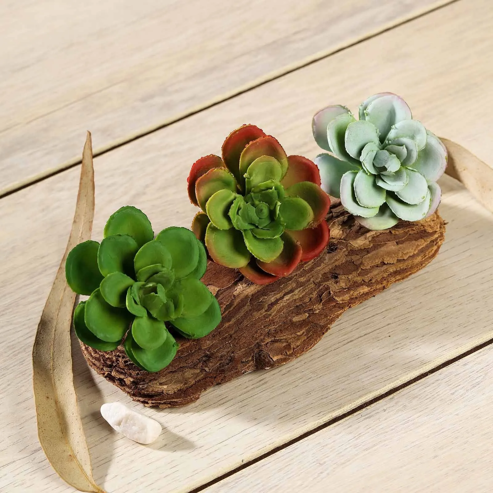 Set of 3 | 3" Echeveria Orion Decorative Artificial Plants
