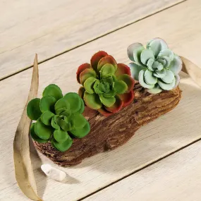 Set of 3 | 3" Echeveria Orion Decorative Artificial Plants