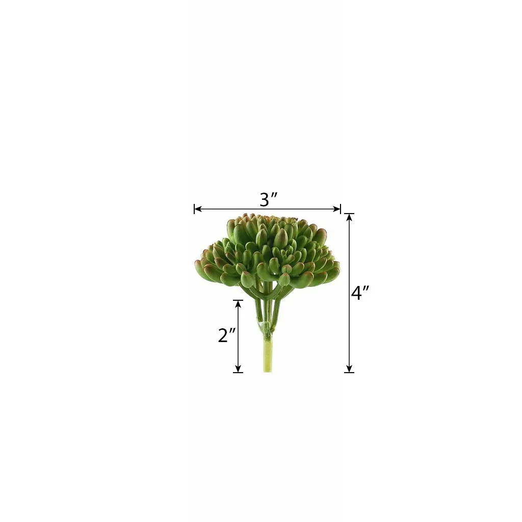 Set of 3 | 4" Mini Jelly Bean Decorative Artificial Plants