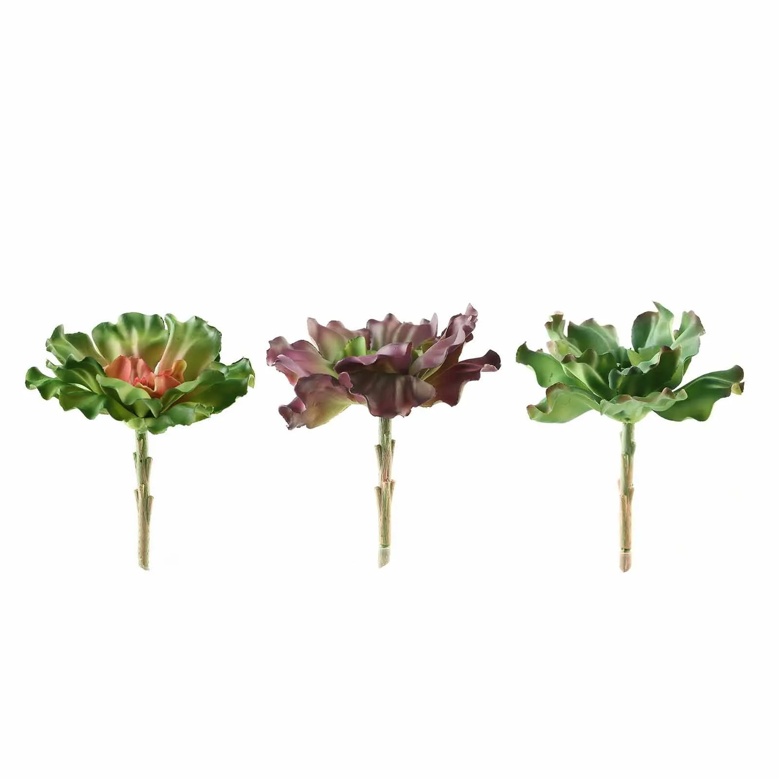 Set of 3 | 6" Wavy Kalanchoe Decorative Artificial Plants