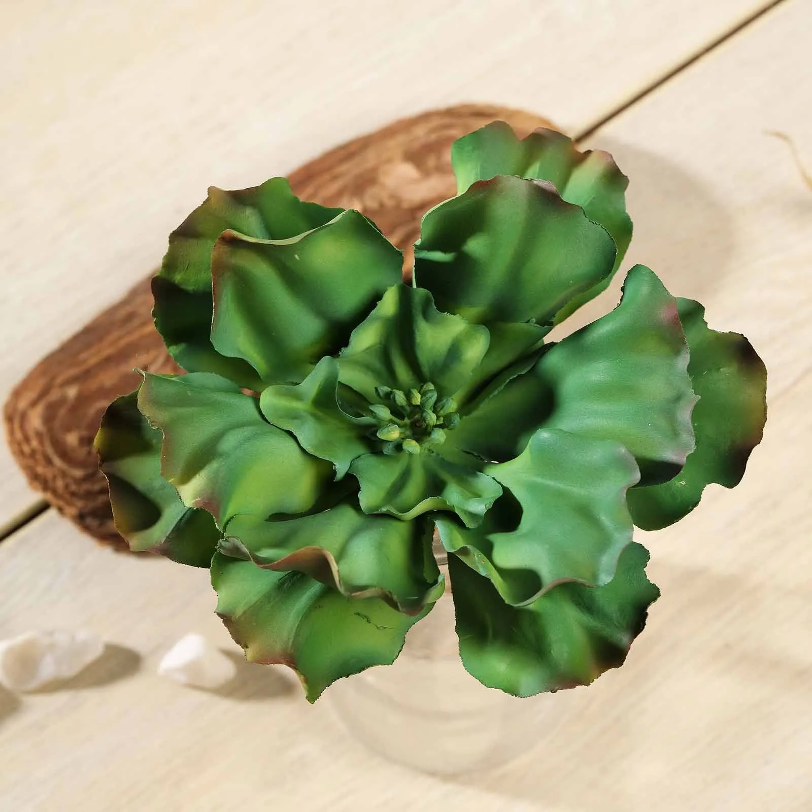 Set of 3 | 6" Wavy Kalanchoe Decorative Artificial Plants