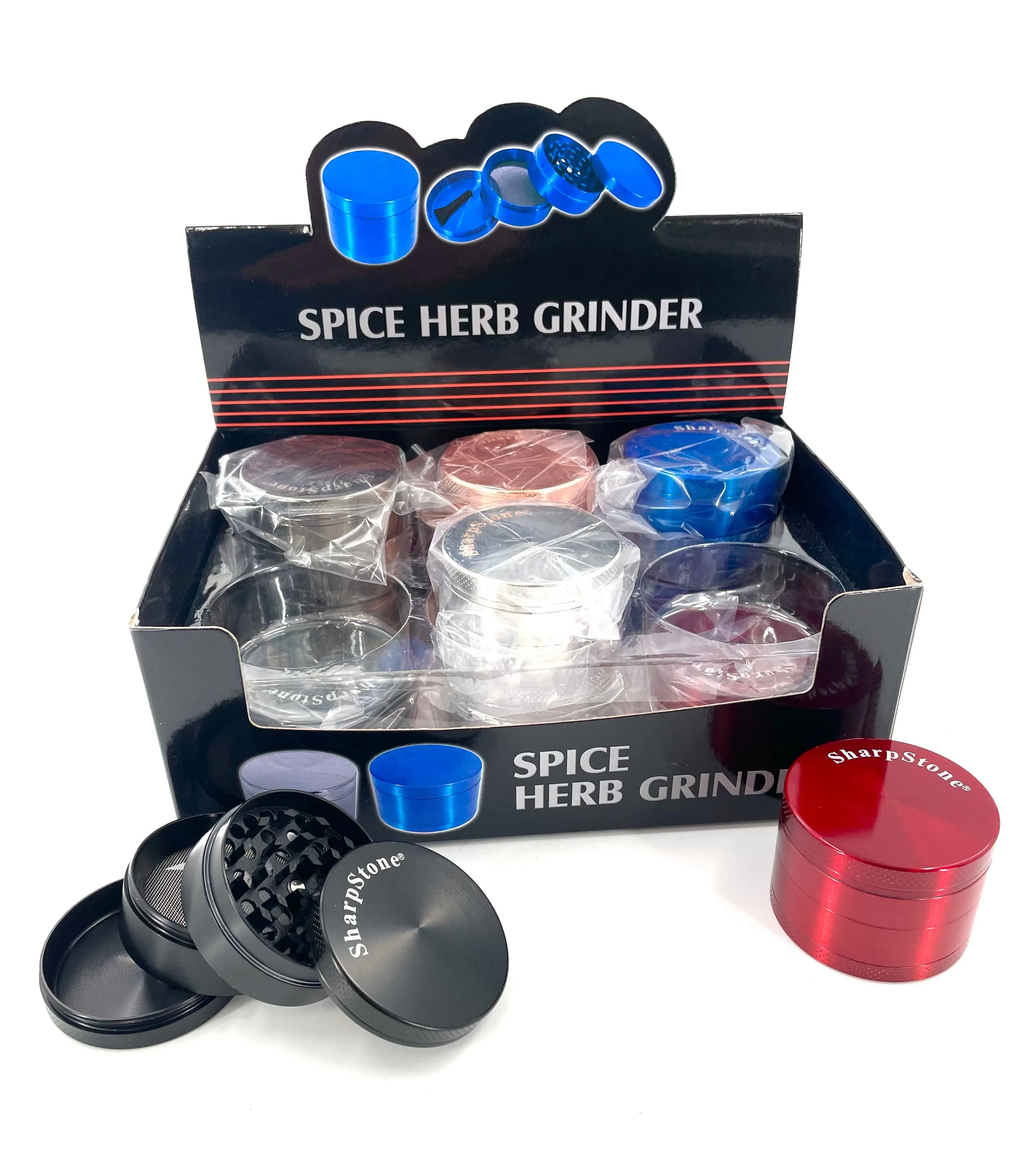 SharpStone 2" Solid Color Grinder - 12 Count