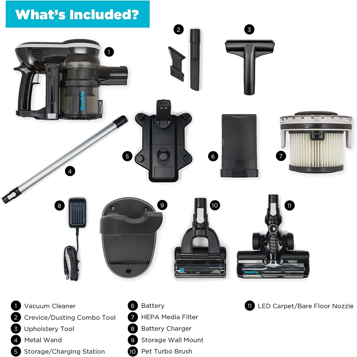 Simplicity S65D Deluxe Cordless Stick Vacuum