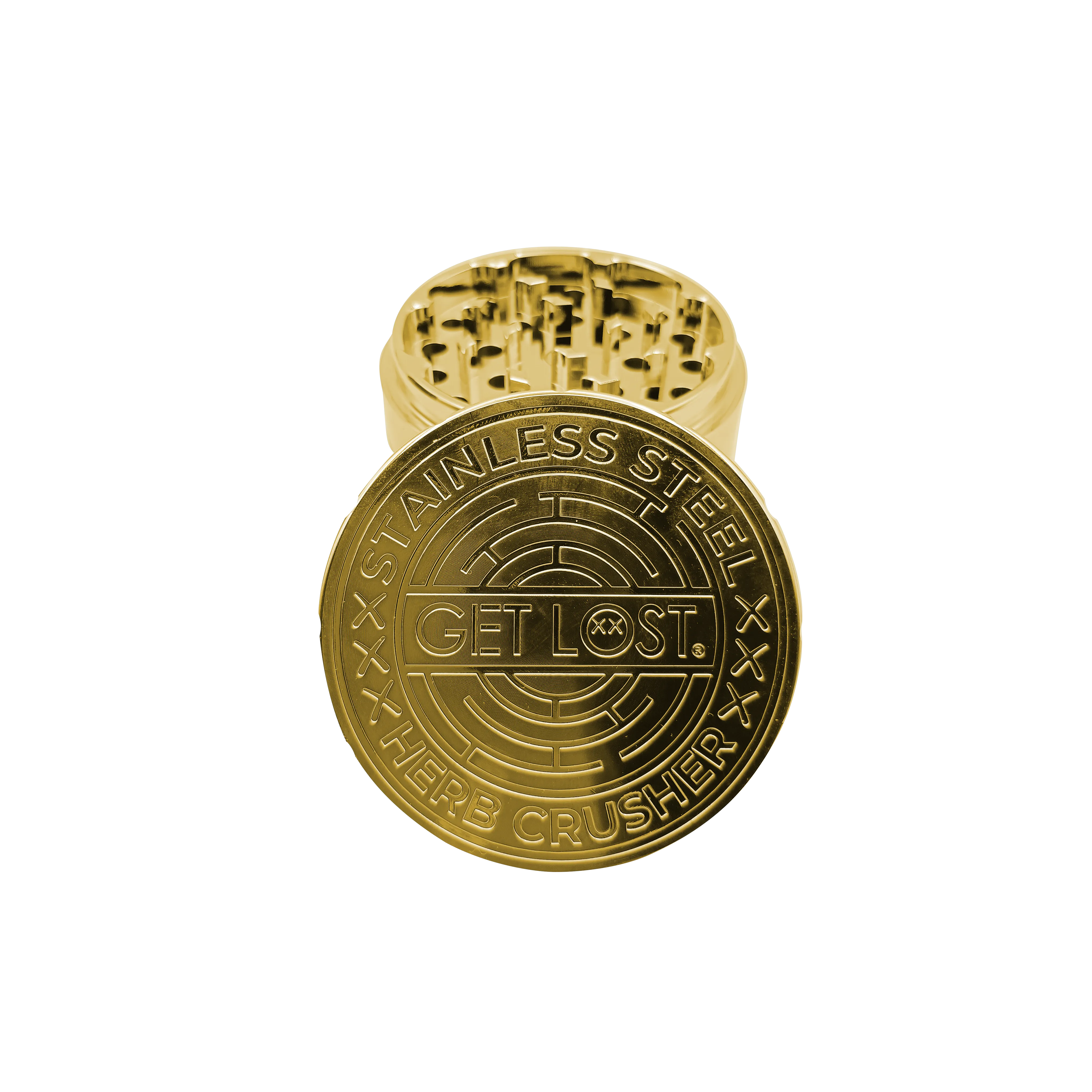 Stainless Steel Herb Grinder (Gold)