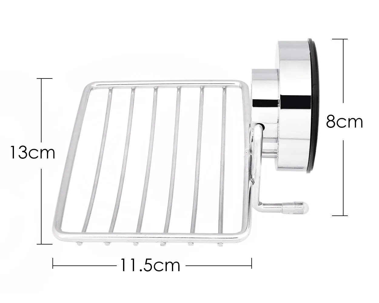 Stainless Steel Soap Holder with Suction