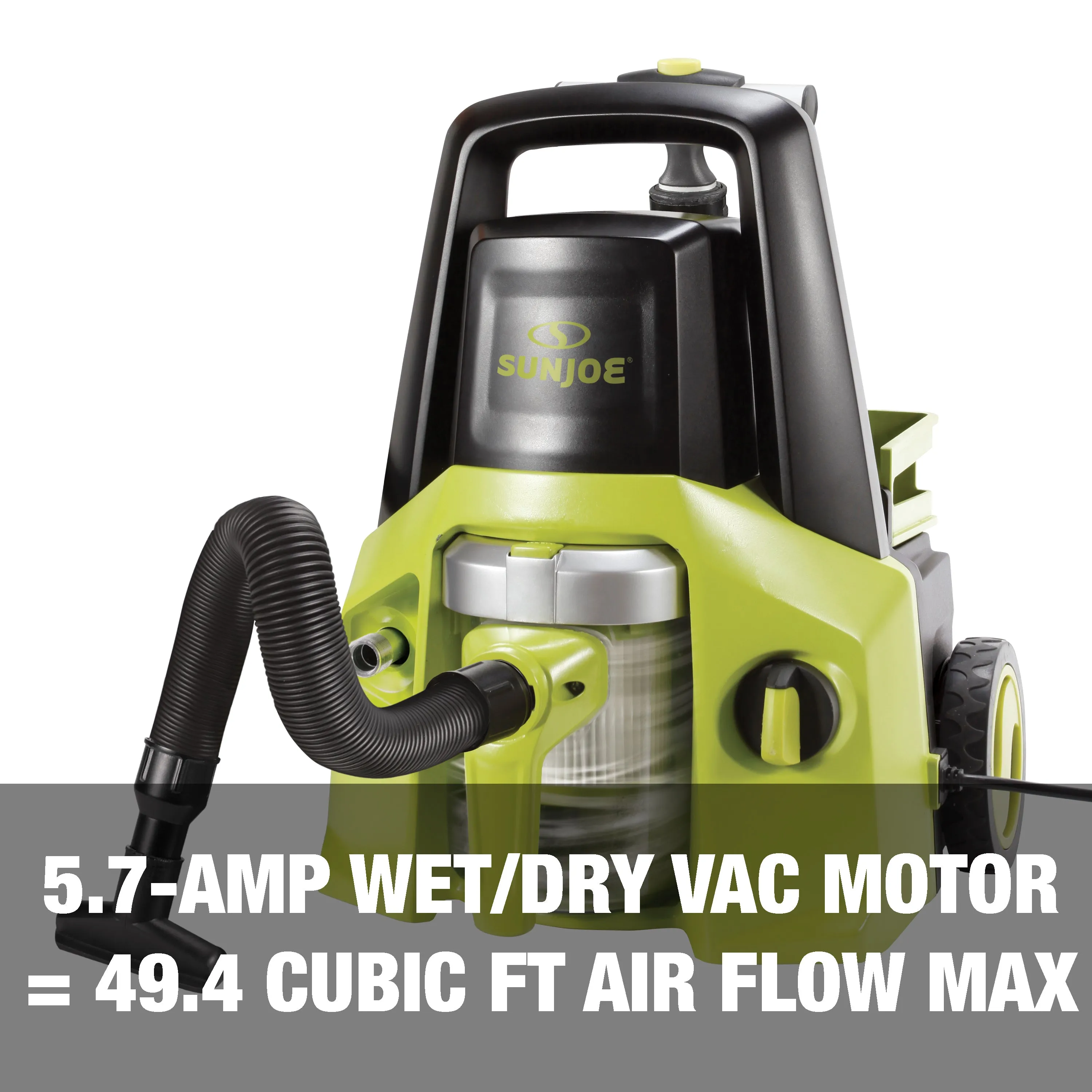 Sun Joe SPX7001E 2-in-1 Electric Pressure Washer   Vacuum | Built in Wet/Dry Vacuum System