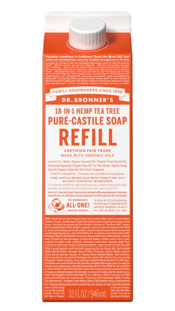 Tea Tree - Pure-Castile Liquid Soap Refill