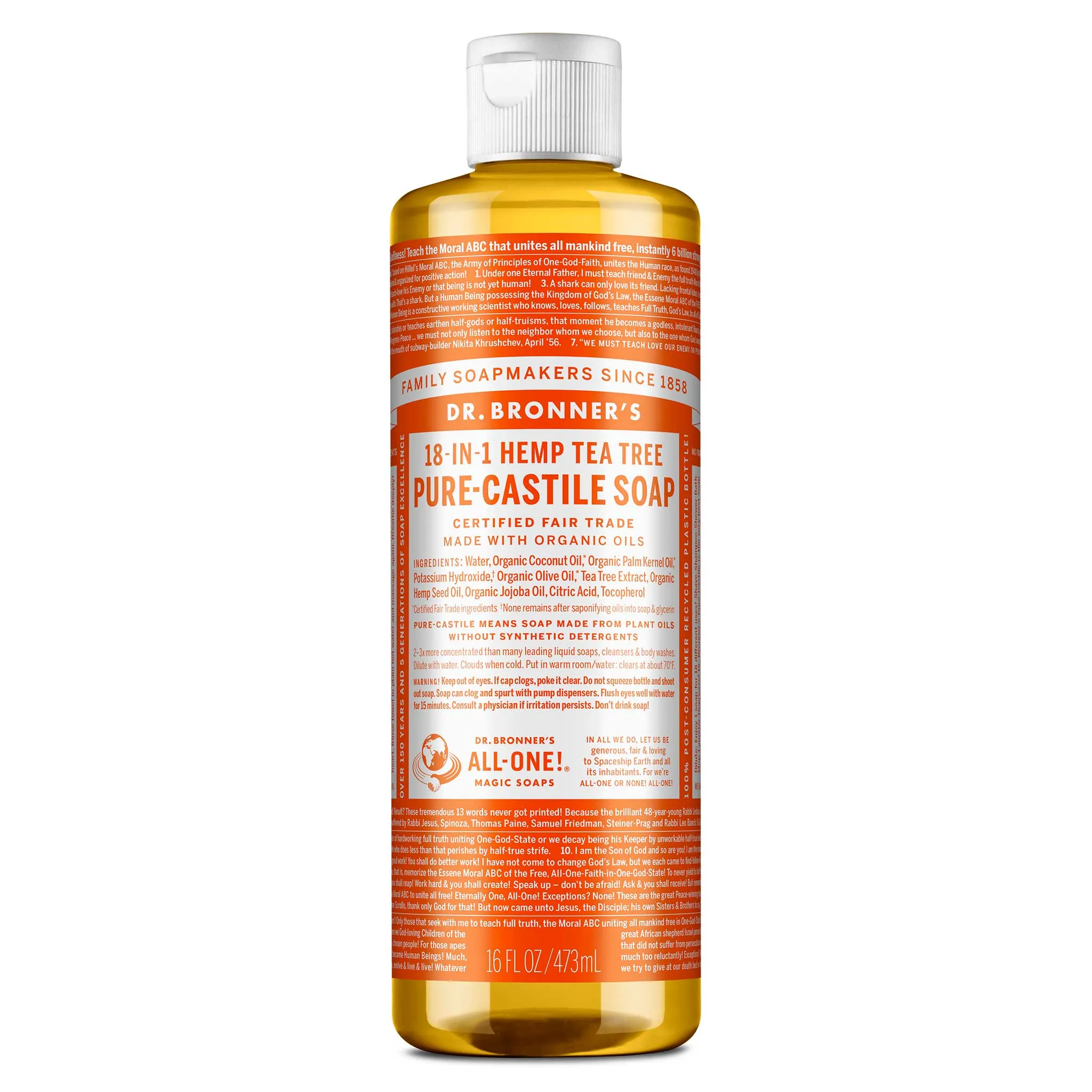 Tea Tree - Pure-Castile Liquid Soap