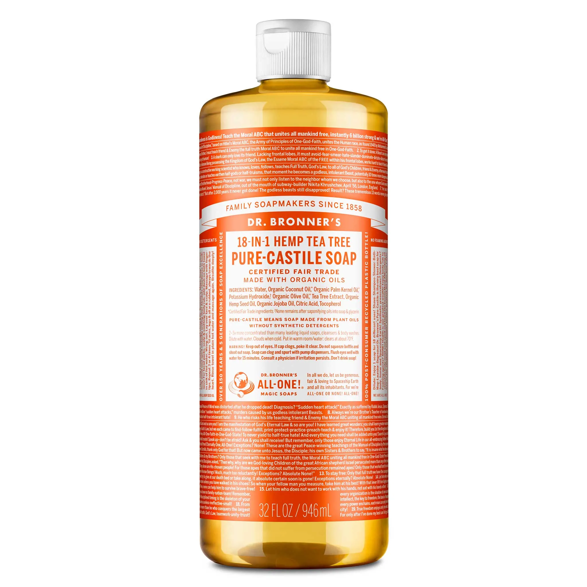 Tea Tree - Pure-Castile Liquid Soap