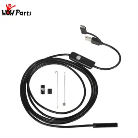 WOW Parts - USB Snake Inspection Camera - 6 Adjustable LEDs - 3.2 ft