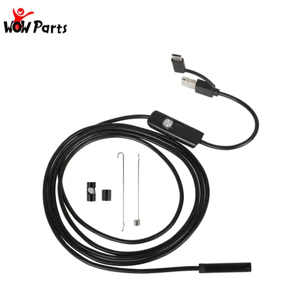 WOW Parts - USB Snake Inspection Camera - 6 Adjustable LEDs - 3.2 ft